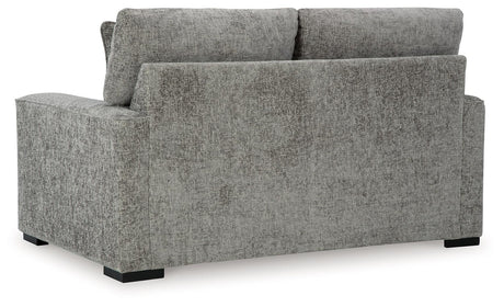 Dunmor Graphite Loveseat by Ashley at Eve Furniture