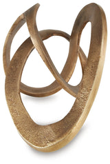 Dunnruck Antique Brass Finish Sculpture by ASHLEY FURNITURE at Eve Furniture