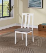 Dunseith White/Gray 5 Pc. Dining Set by Furniture of America at Eve Furniture