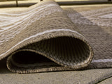 Dunsler Brown/Cream 8' x 10' Rug by Ashley at Eve Furniture