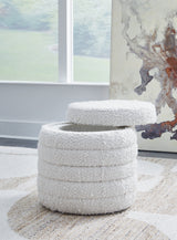 Duntler Ivory Storage Ottoman