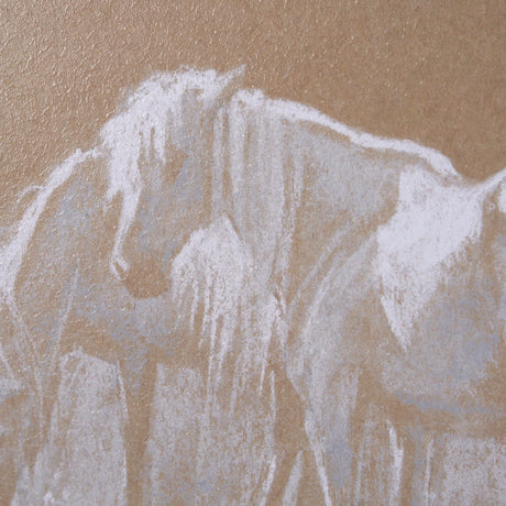 Duo I Horses by Mercana Studio a Framed Art Print Matted under Glass by Mercana at Eve Furniture