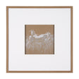 Duo II Horses by Mercana Studio a Framed Art Print Matted under Glass by Mercana at Eve Furniture