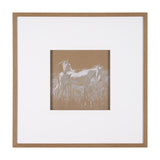 Duo II Horses by Mercana Studio a Framed Art Print Matted under Glass by Mercana at Eve Furniture