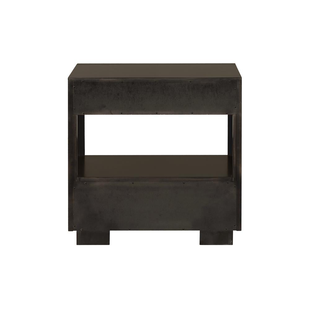 Durango 2-Drawer Nightstand Smoked Peppercorn