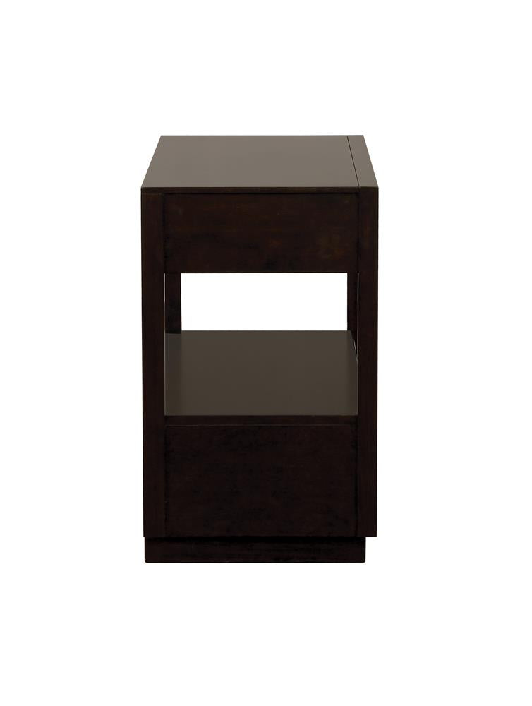 Durango 2-Drawer Nightstand Smoked Peppercorn