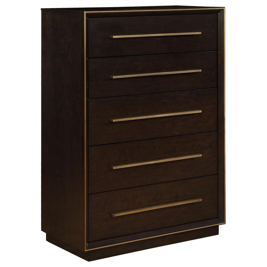 Durango Gray/Smoked Peppercorn 5-Piece Eastern King Bedroom Set by Coaster at Eve Furniture