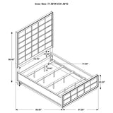 Durango Gray/Smoked Peppercorn 5-Piece Eastern King Bedroom Set by Coaster at Eve Furniture