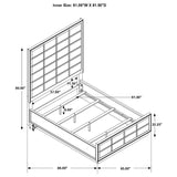 Durango Gray/Smoked Peppercorn 5-Piece Queen Panel Bedroom Set by Coaster at Eve Furniture