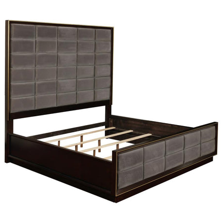 Durango Gray/Smoked Peppercorn 5-Piece Queen Panel Bedroom Set by Coaster at Eve Furniture