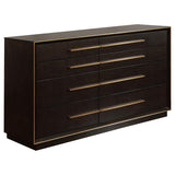 Durango Gray/Smoked Peppercorn 5-Piece Queen Panel Bedroom Set by Coaster at Eve Furniture