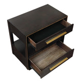 Durango Smoked Peppercorn 2-Drawer Nightstand by Coaster at Eve Furniture