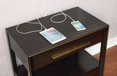 Durango Smoked Peppercorn 2-Drawer Nightstand by Coaster at Eve Furniture