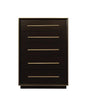 Durango Smoked Peppercorn 5-Drawer Chest by Coaster at Eve Furniture