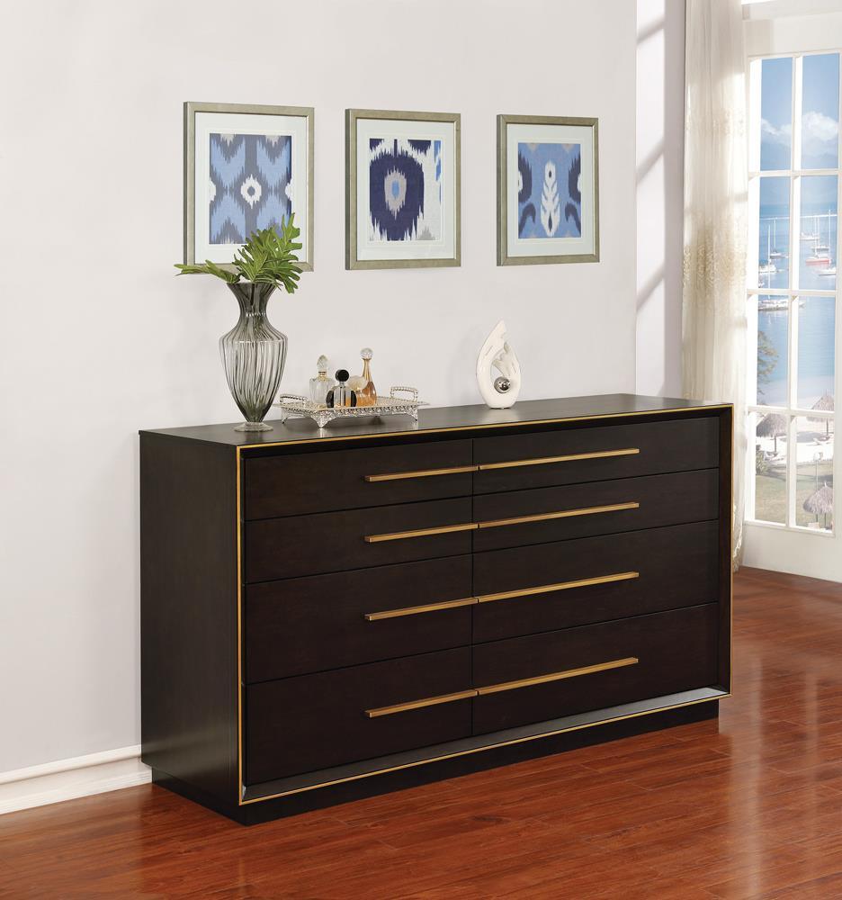 Durango Smoked Peppercorn 8-Drawer Dresser by Coaster at Eve Furniture