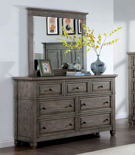 Durango Warm Gray Mirror by Furniture of America at Eve Furniture