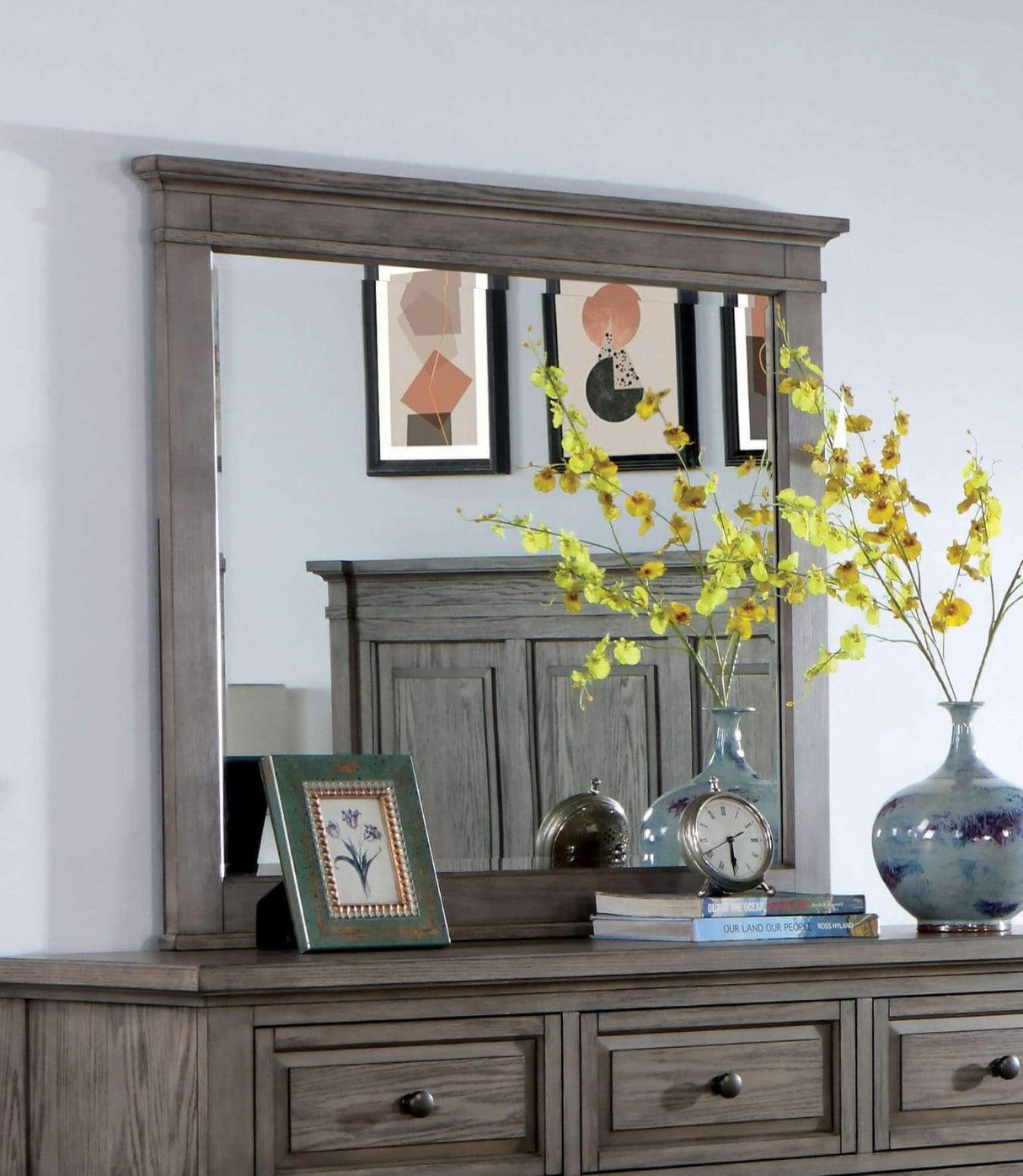 Durango Warm Gray Mirror by Furniture of America at Eve Furniture