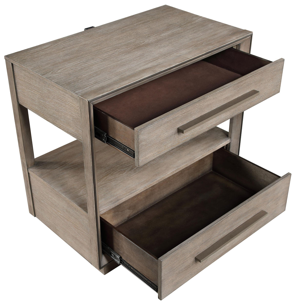 Durango Washed Oak 2-drawer Nightstand Bedside Table by Coaster at Eve Furniture