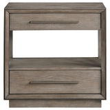 Durango Washed Oak 2-drawer Nightstand Bedside Table by Coaster at Eve Furniture