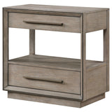 Durango Washed Oak 2-drawer Nightstand Bedside Table by Coaster at Eve Furniture