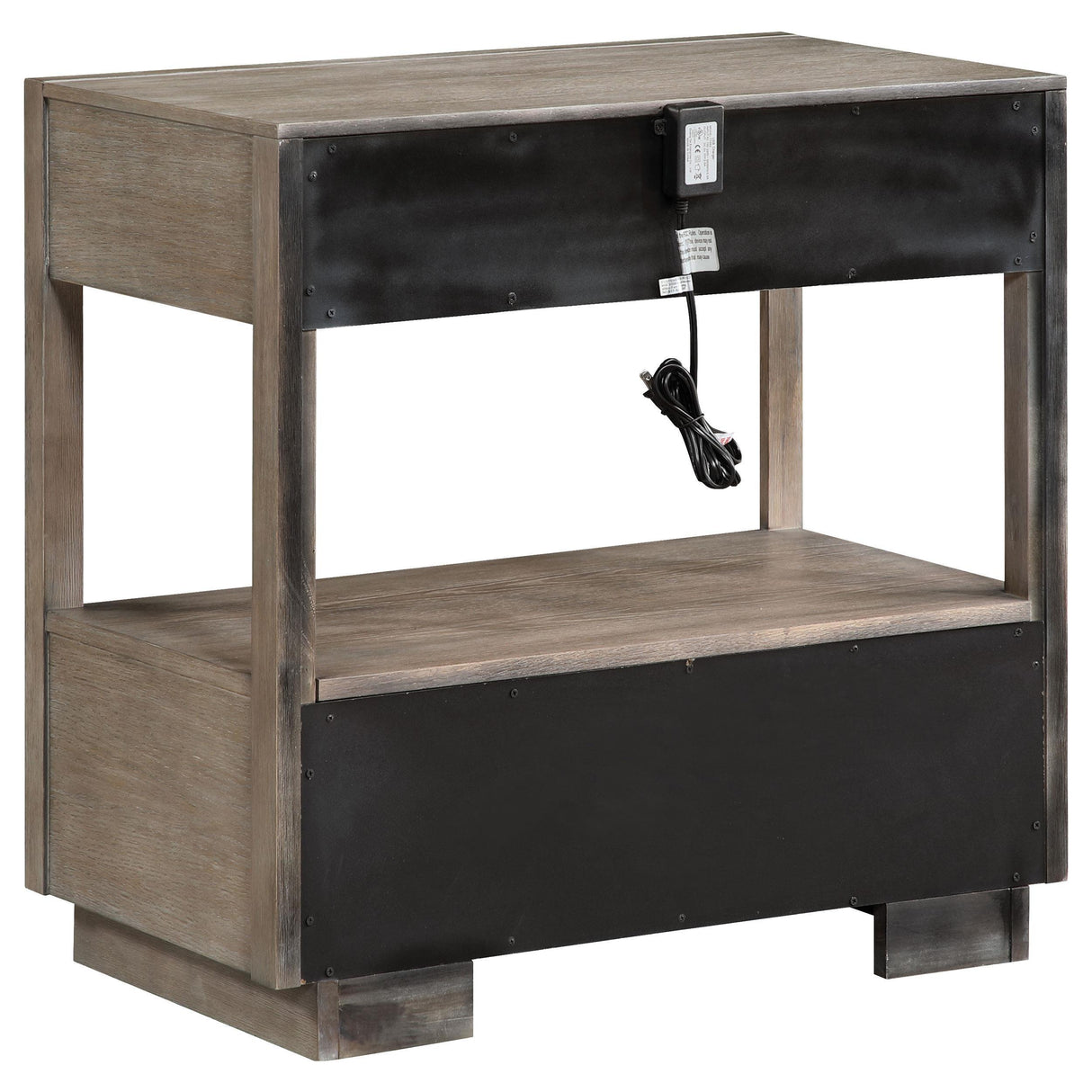 Durango Washed Oak 2-drawer Nightstand Bedside Table by Coaster at Eve Furniture