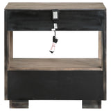 Durango Washed Oak 2-drawer Nightstand Bedside Table by Coaster at Eve Furniture