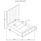 Durango Washed Oak 4-Piece Queen Bedroom Set by Coaster at Eve Furniture
