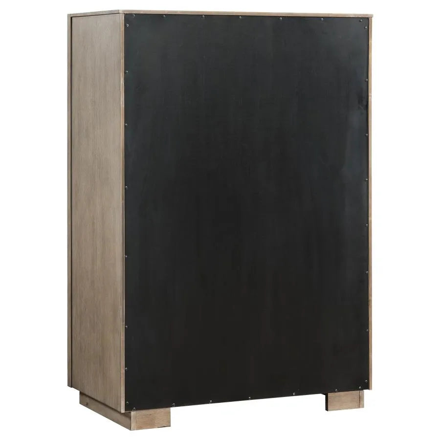 Durango Washed Oak 5-Piece Eastern King Bedroom Set by Coaster at Eve Furniture