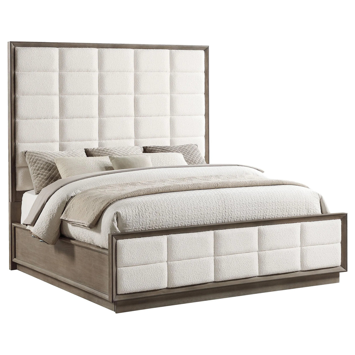 Durango Washed Oak 77-inch Eastern King Panel Bed by Coaster at Eve Furniture