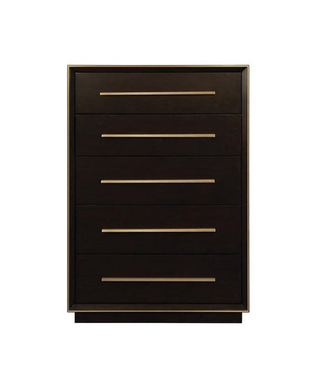 Durango Smoked Peppercorn 5-Drawer Chest by Coaster at Eve Furniture