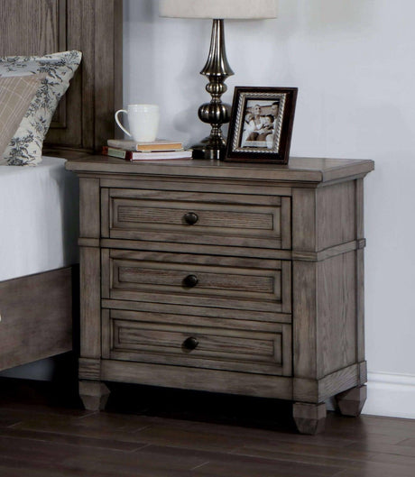 Durango Warm Gray Night Stand by Furniture of America at Eve Furniture