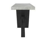 Durant Black/Antique Gray Console Table by Classic Home at Eve Furniture