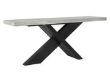 Durant Black/Antique Gray Console Table by Classic Home at Eve Furniture