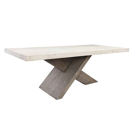 Durant Dining Table - Antique White/Distressed Gray by Classic Home at Eve Furniture