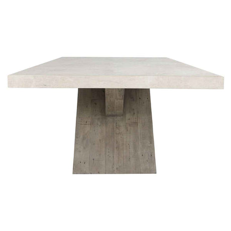 Durant Dining Table - Antique White/Distressed Gray by Classic Home at Eve Furniture