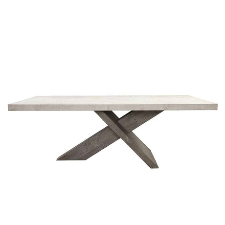 Durant Dining Table - Antique White/Distressed Gray by Classic Home at Eve Furniture