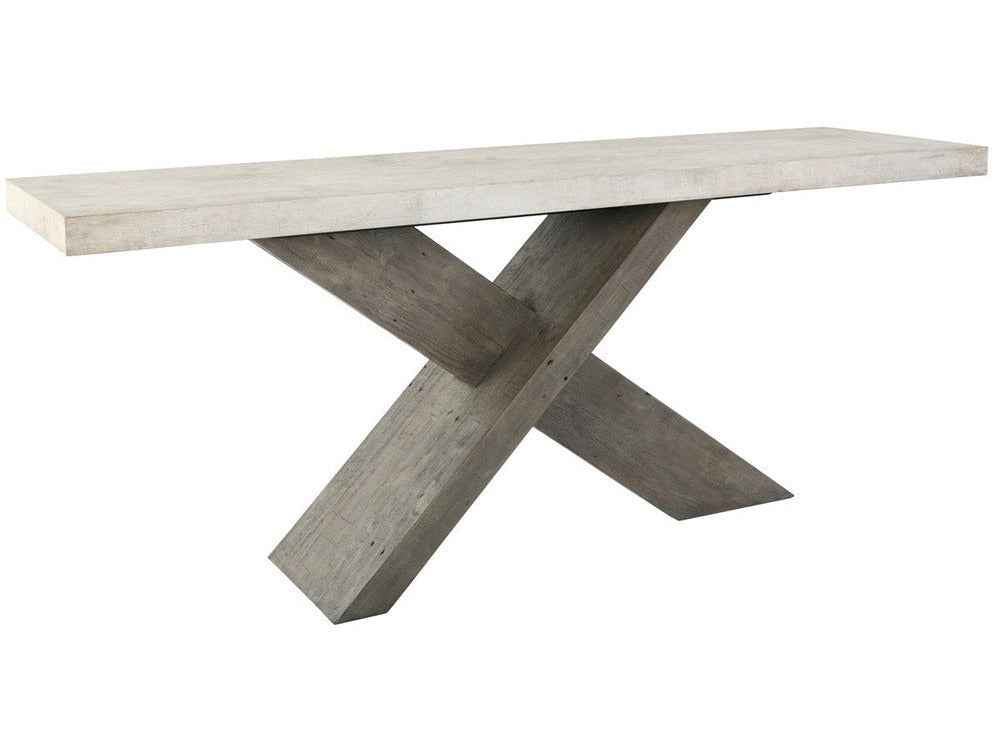 Durant Distressed Gray Console Table by Classic Home at Eve Furniture