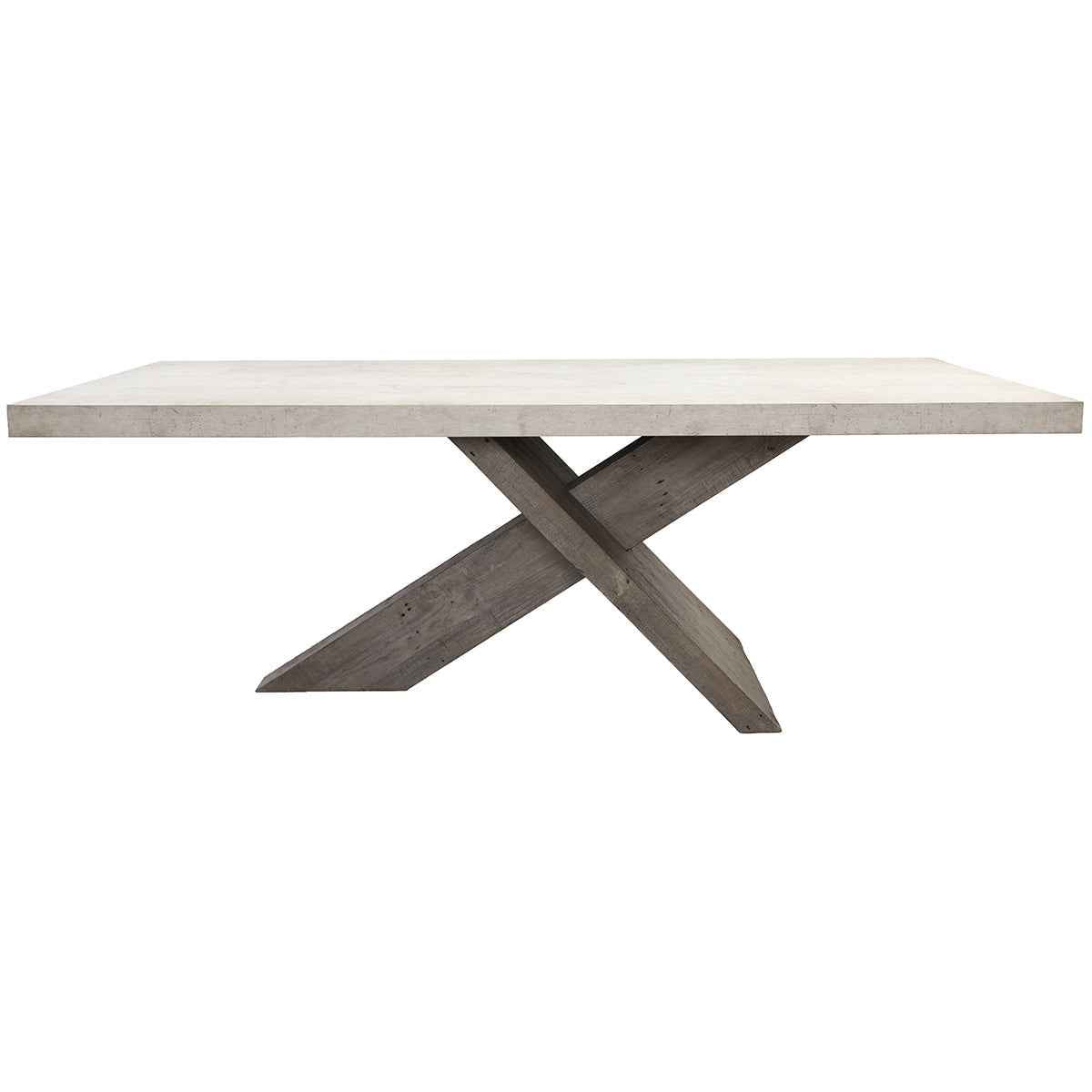 Durant Distressed Gray/Weathered Chalk Dining Table by Classic Home at Eve Furniture