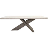 Durant Distressed Gray/Weathered Chalk Dining Table by Classic Home at Eve Furniture