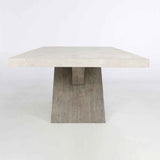 Durant Distressed Gray/Weathered Chalk Dining Table by Classic Home at Eve Furniture