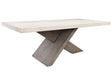 Durant Distressed Gray/Weathered Chalk Dining Table by Classic Home at Eve Furniture