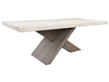 Durant Distressed Gray/Weathered Chalk Dining Table by Classic Home at Eve Furniture