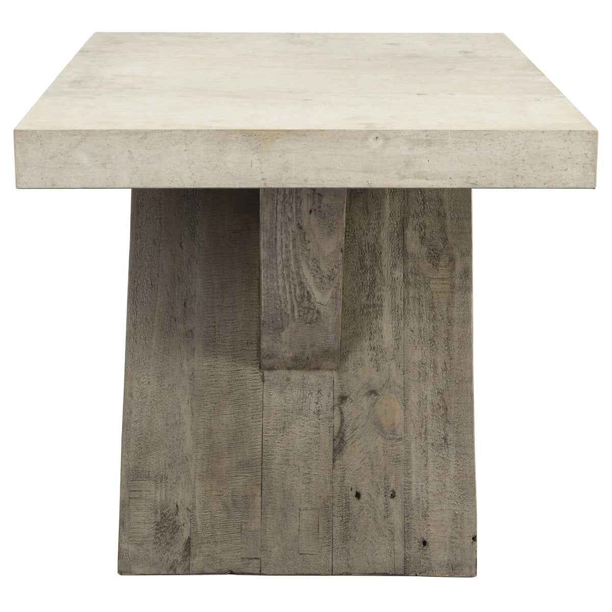 Durant Distressed Gray/Weathered Chalk End Table by Classic Home at Eve Furniture