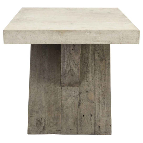 Durant Distressed Gray/Weathered Chalk End Table by Classic Home at Eve Furniture