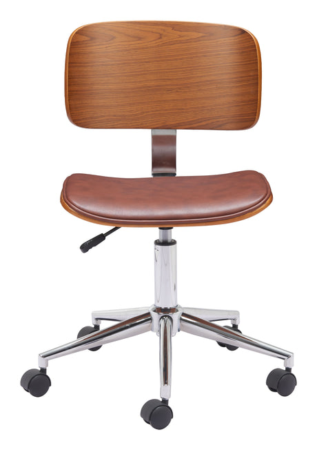 Duravel Brown Office Chair by Zuomod at Eve Furniture