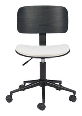 Duravel White & Black Office Chair by Zuomod at Eve Furniture