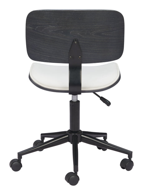 Duravel White & Black Office Chair by Zuomod at Eve Furniture