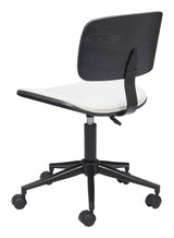 Duravel White & Black Office Chair by Zuomod at Eve Furniture