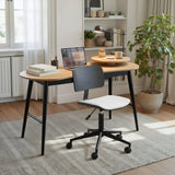 Duravel White & Black Office Chair by Zuomod at Eve Furniture
