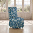 Durham Jacobean Floral Peacock Blue Dining Chair by Furniture of America at Eve Furniture